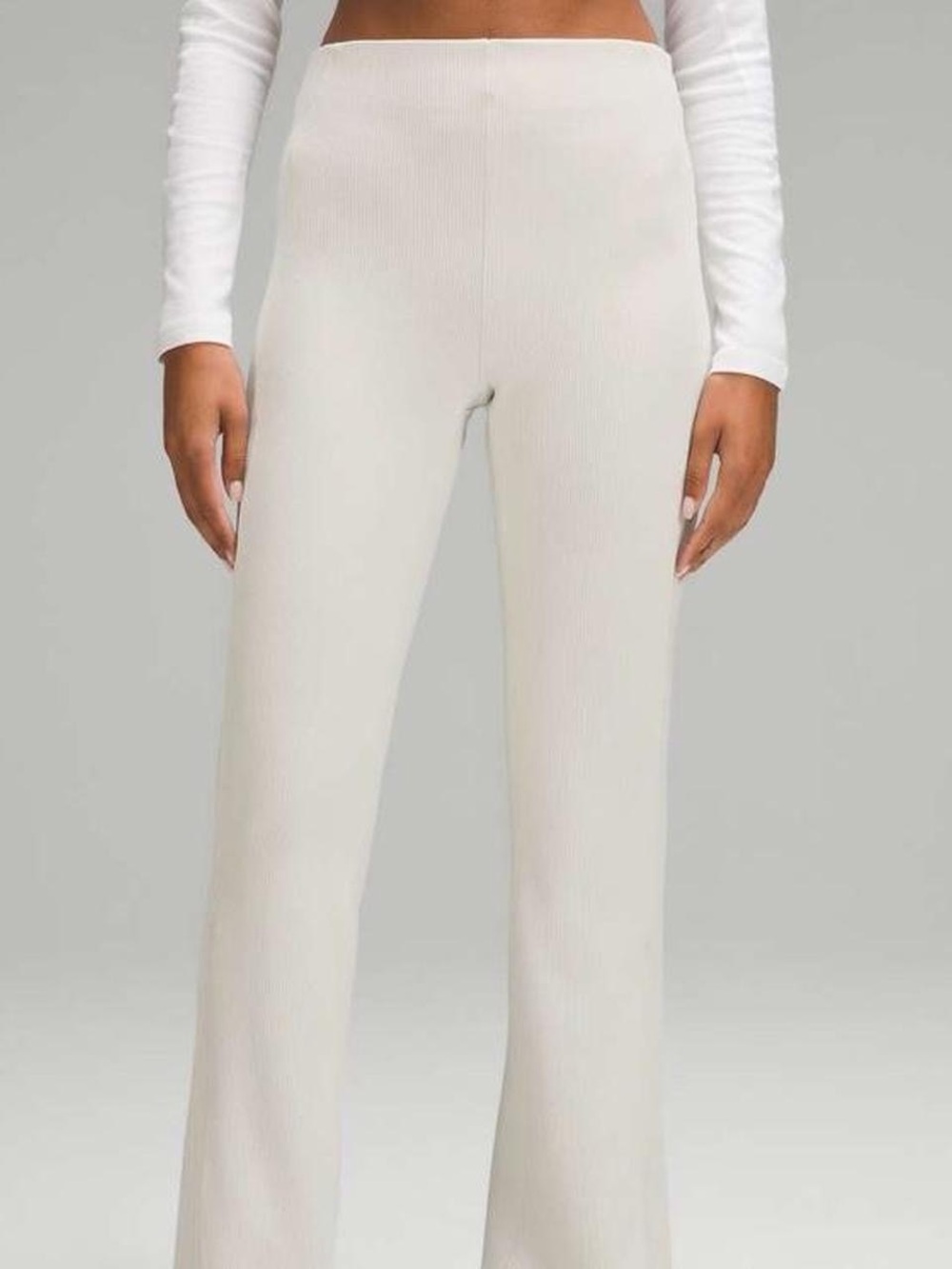 Lululemon Brushed Softstreme Ribbed Zip Flared Pant 32.5”